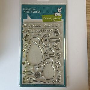 Lawn Fawn Making Frosty Friends Stamp Stamps LF362 snowmen snowman